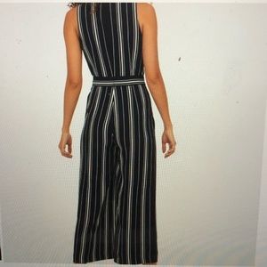 H&M striped jumpsuit